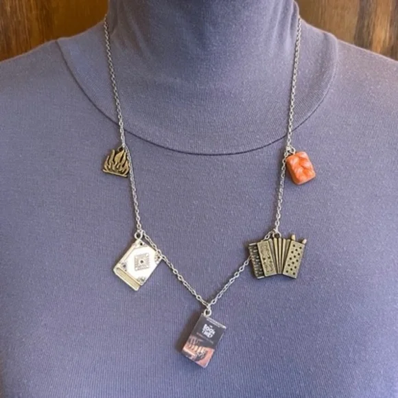 The Book Thief by Markus Zusak Handmade Literature Necklace Book Cover Accordion - Picture 9 of 16